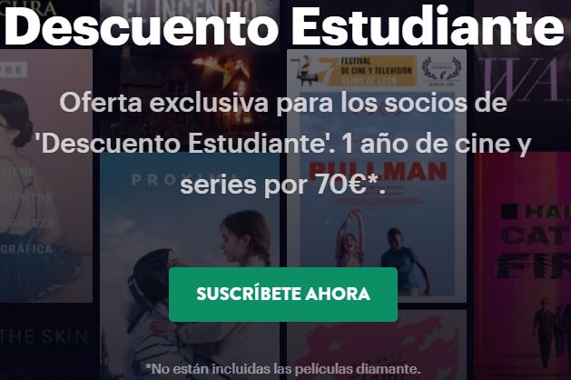 filmin codigo descuento para estudiantes